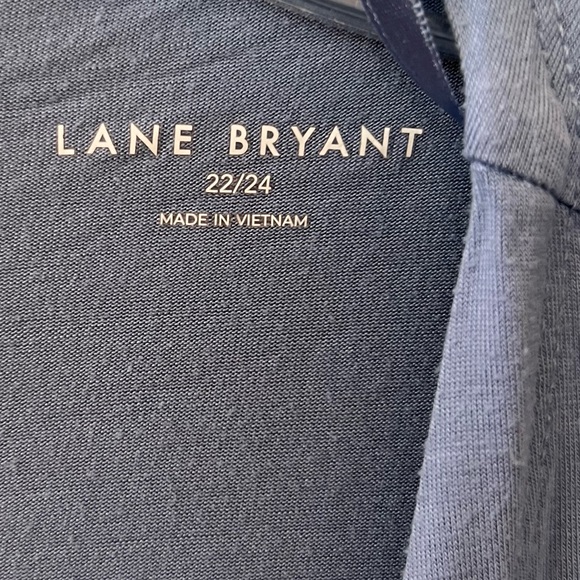 LANE BRYANT Blue Long Sleeve Open Front Cardigan Size 22/24 Rayon with Spandex - Picture 3 of 8